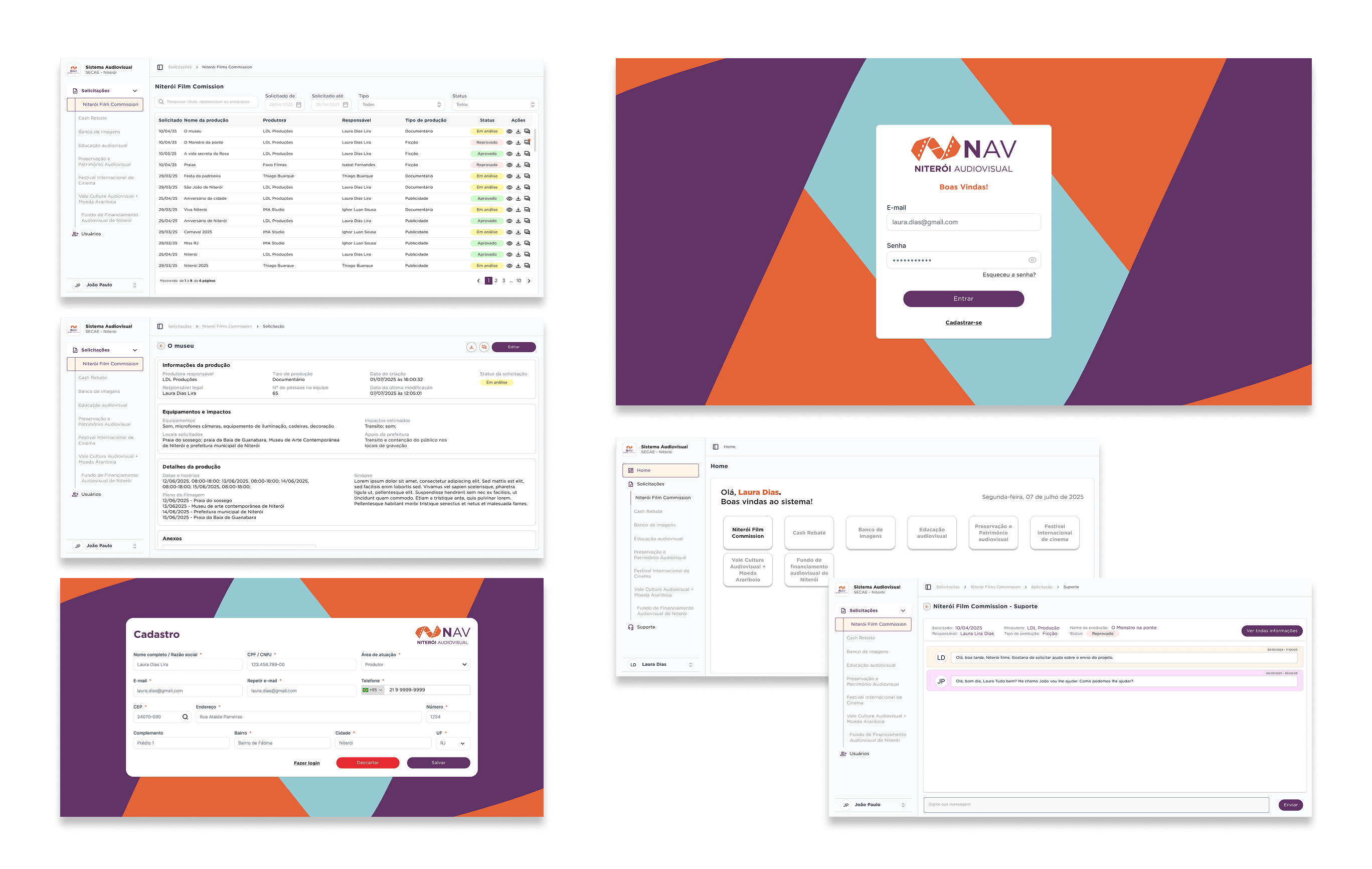 Niterói Audiovisual mockup